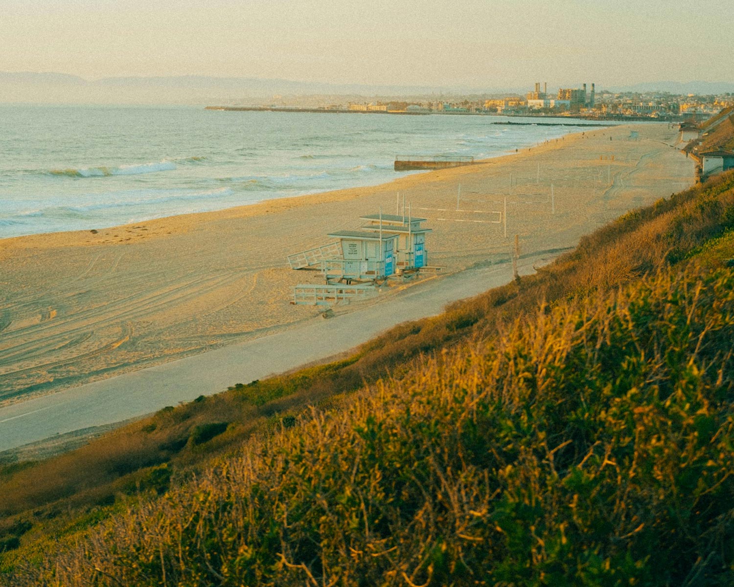 Torrance beach in California.